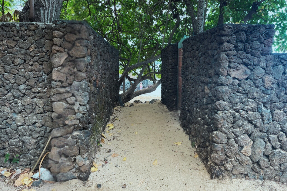 Secret beach entrance