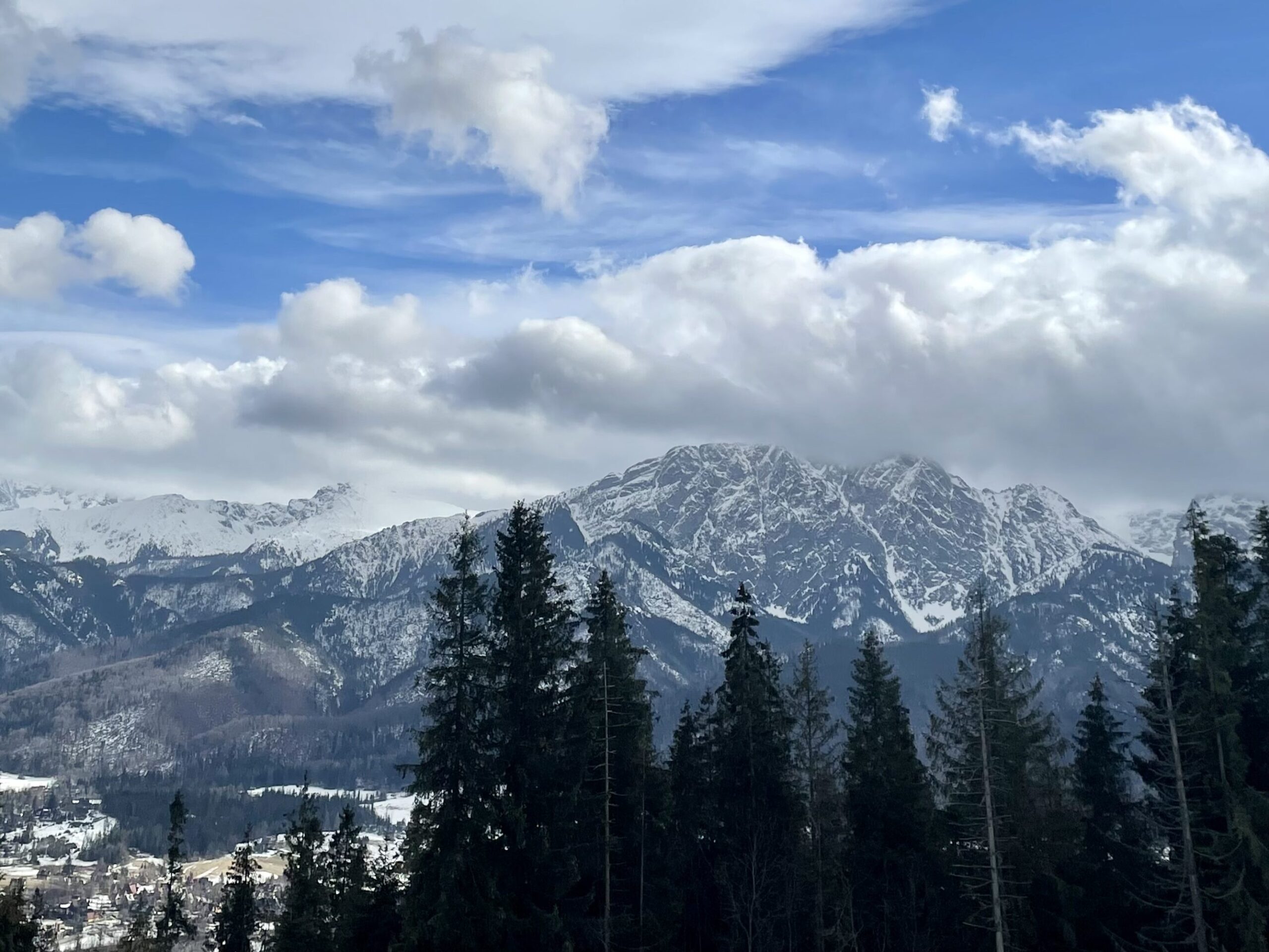 View from the mountains of Zakopane