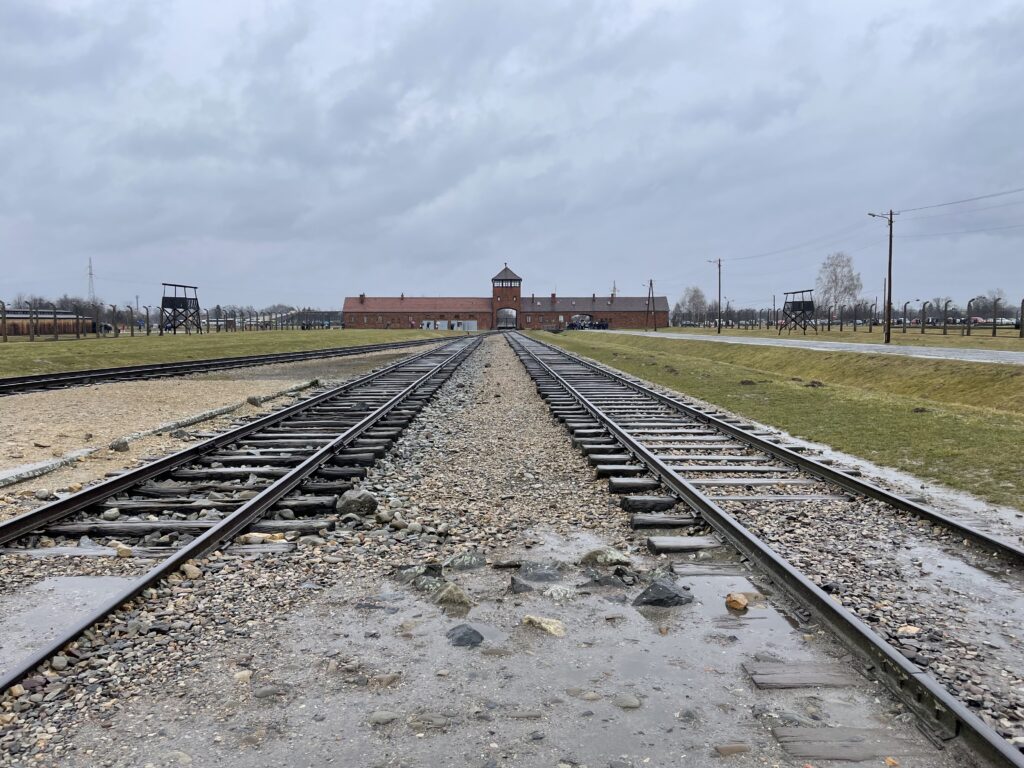 Birkenau train tracks & station