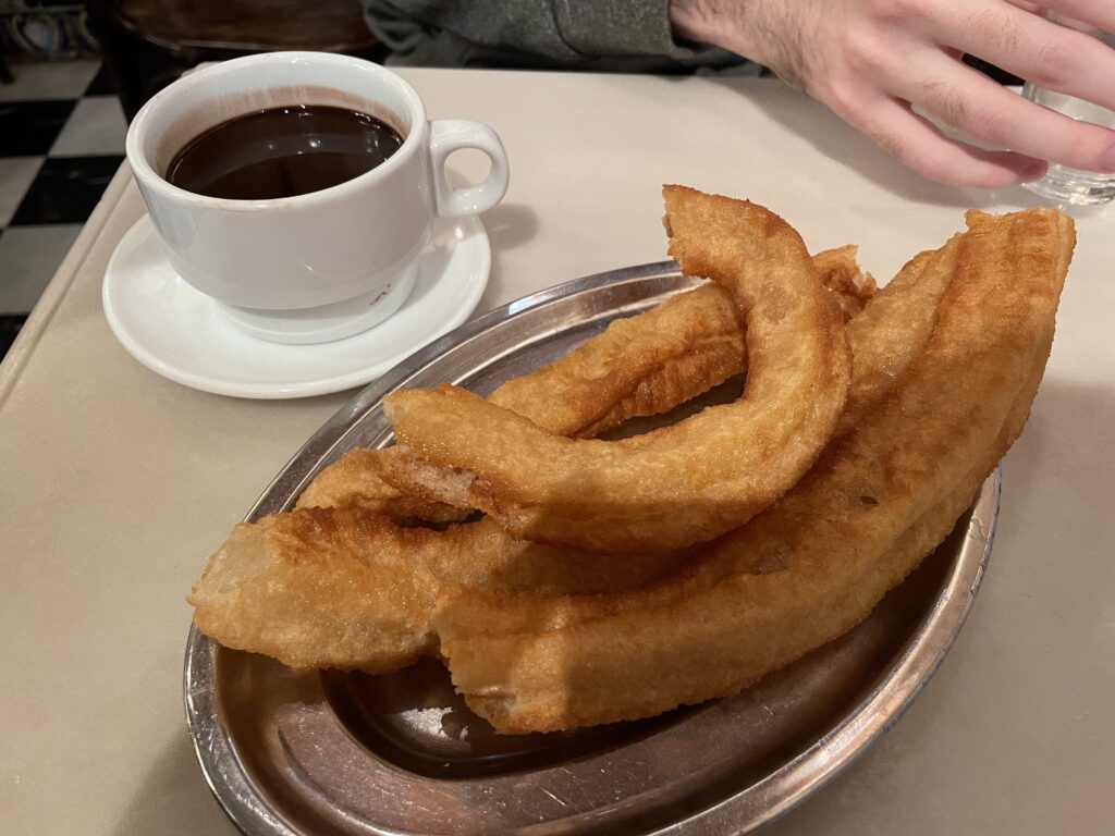 Churros con Chocolate